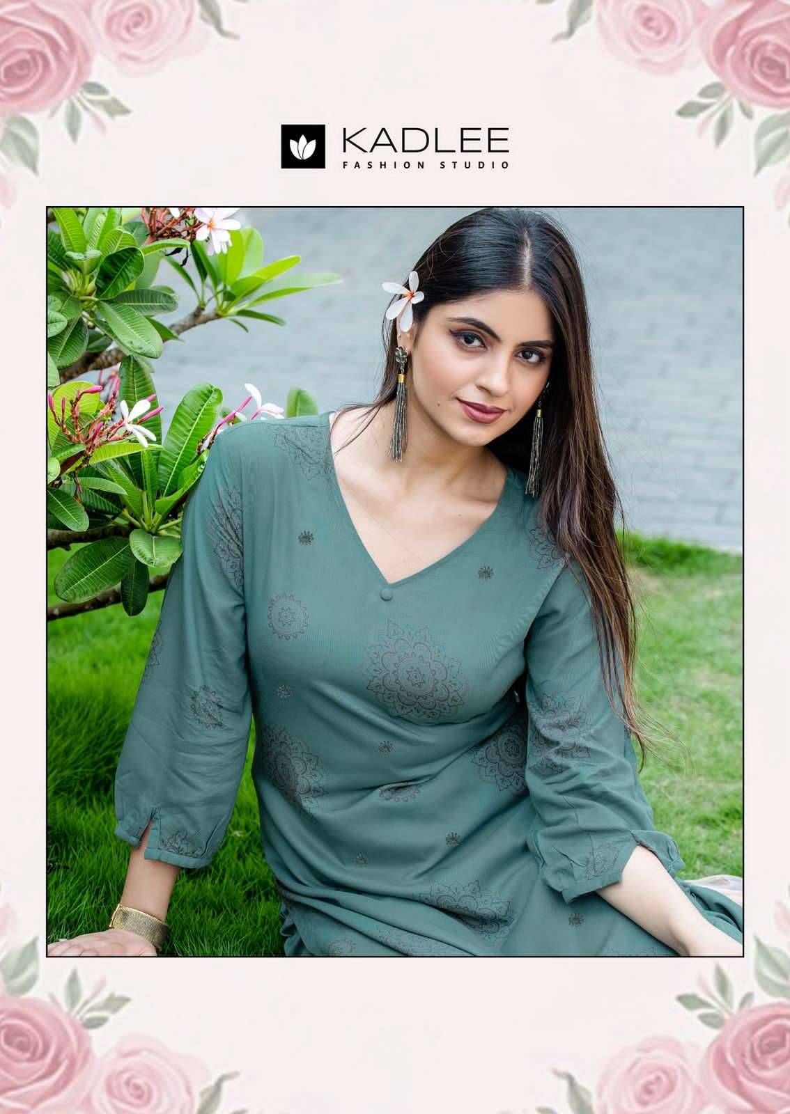  Majestica By KADLEE 2001 To 2005 Series Beautiful Festive Suits Colorful Stylish Rayon Kurtis At Wholesale Price